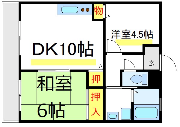 プレステージ新井 間取り図