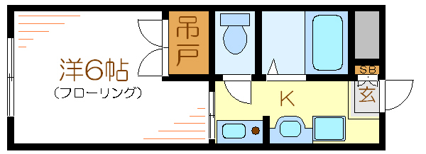 第２メゾンシャンプル 間取り図