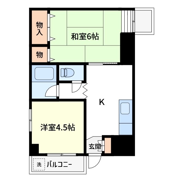 コーポ中島 104号室 間取り