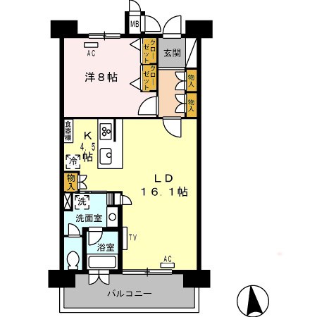 ロイヤルパークス西新井 間取り図