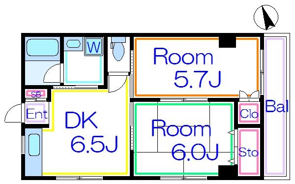 ブルーウッド保塚 間取り図