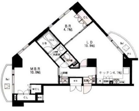 プライムアーバン千住 間取り図