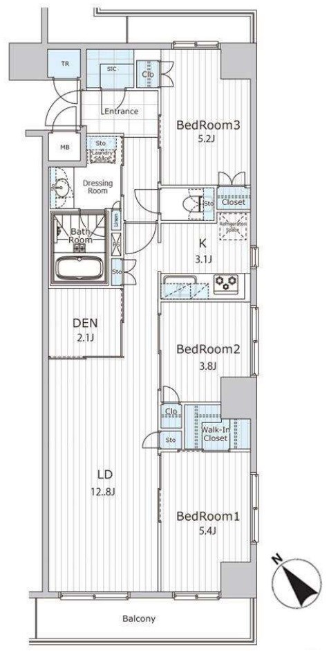 ビエラコート日本橋久松町 間取り図