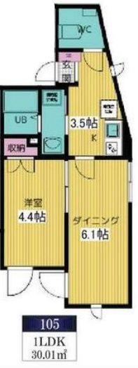 シャルム北千住 間取り図