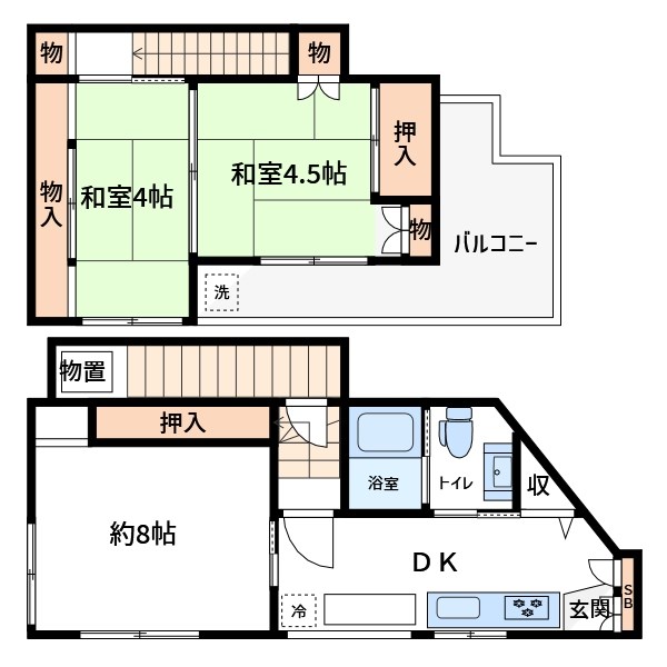 葛飾区鎌倉2丁目貸家 間取り