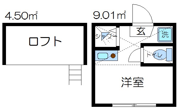 アミティエ東小岩 間取り図