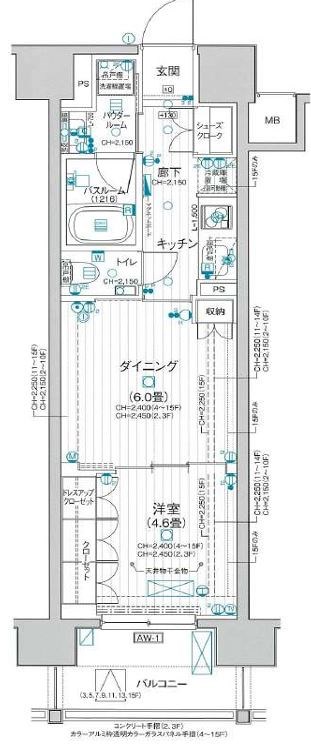 パレステージ大島 間取り図