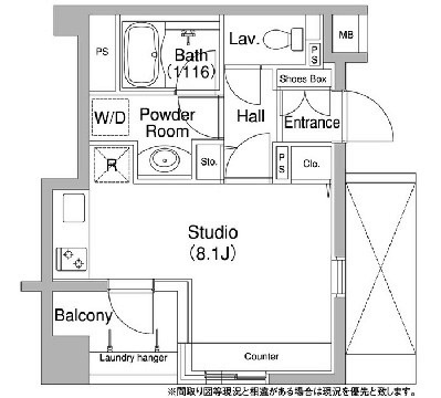 コンフォリア銀座EAST 間取り図