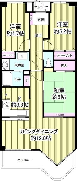 バームハイツ西葛西 間取り