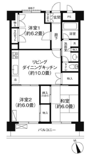 フジマンション第２  間取り図