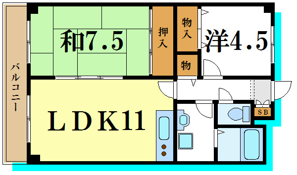 リバーランド一之江 間取り図