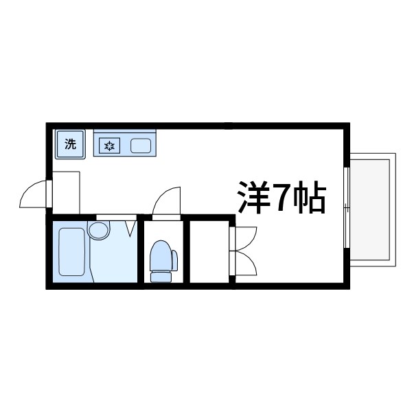 アツミヤコーポ 間取り図