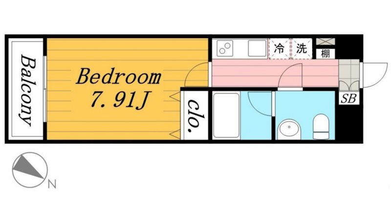 ソレイユ森下  間取り図