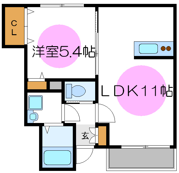 シェルベール五番館 間取り図