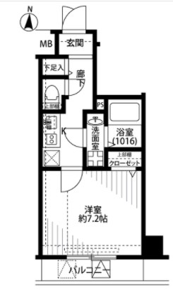 プレール・ドゥーク住吉Ⅱ 間取り図