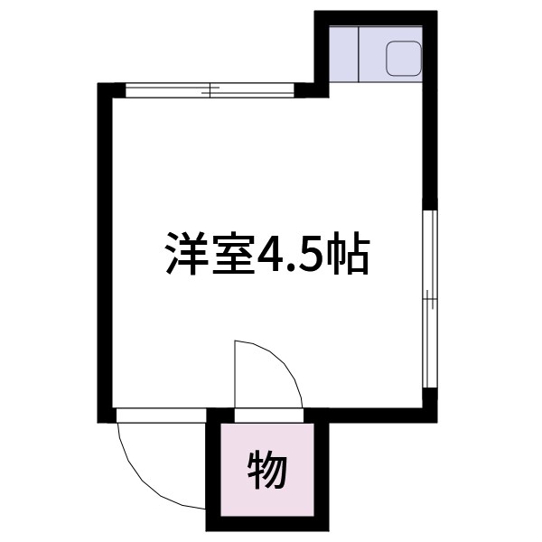 第1日東荘 6号室 間取り