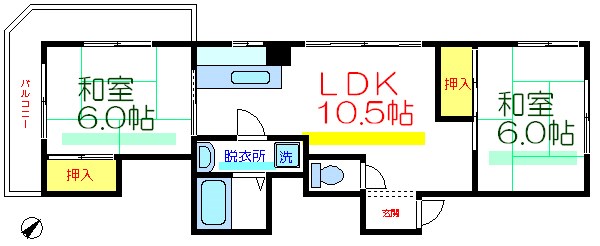 U.B.リバーレジデンス 間取り