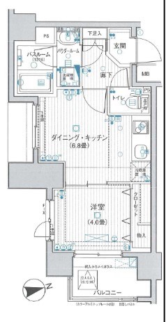 日神デュオステージ浅草松が谷  間取り