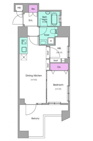 クレヴィアリグゼ西巣鴨 間取り図