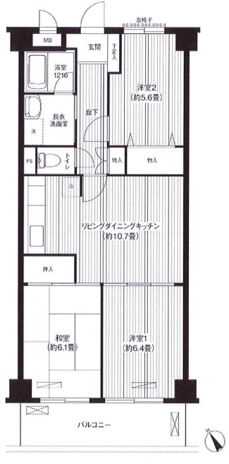 レジデンス雅鷺 間取り