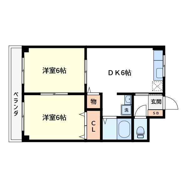 スイートハイツ 間取り図