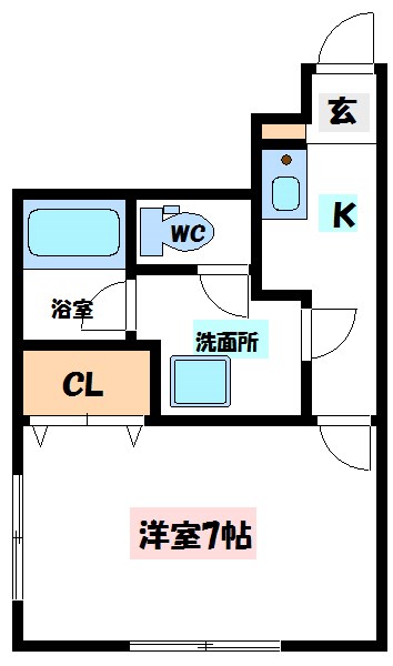 ラテル太田 105号室 間取り