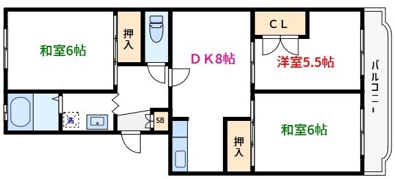 エクセルエステートヨシダ２  間取り