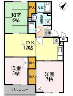 メゾン・ファミール  間取り図