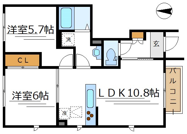 Kメゾン西亀有 間取り