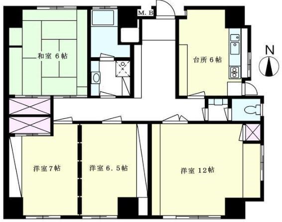 大須賀レジデンス   間取り