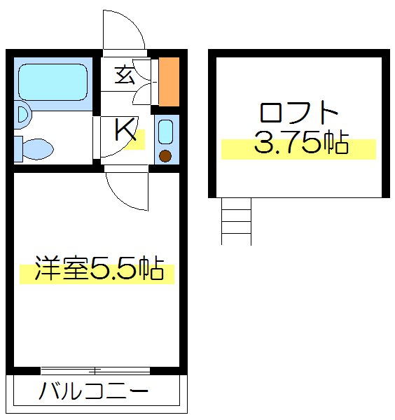 ＯＫＫＯＲＡＲＡ小岩№２ 間取り