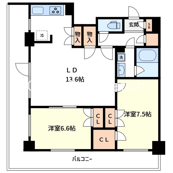 EPAC　Sports　Residence 101号室 間取り