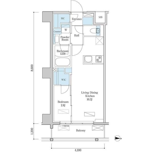 デュオフラッツ篠崎 間取り図