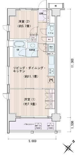 エスティメゾン豊洲レジデンスE棟  間取り