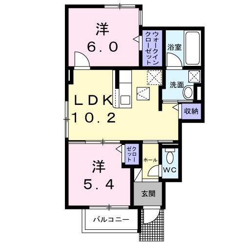 メゾン　デ　リアン 間取り図