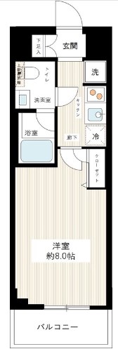 HY&amp;#39;s crecer 清澄白河 間取り図