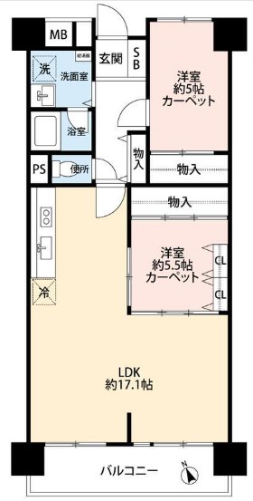 南砂グリーンハイツ 間取り