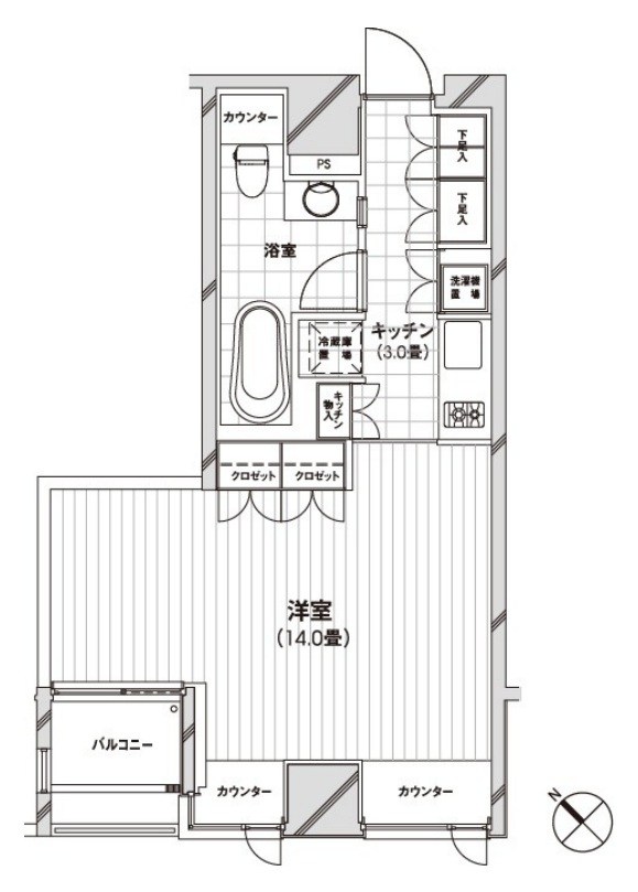 カスタリア銀座  間取り