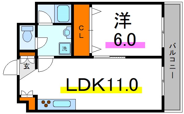 安田ビル 210号室 間取り