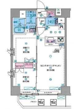 GENOVIA隅田川WESTSKYGARDEN  間取り