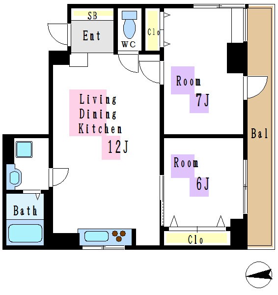 祥日南砂ＢＬＤＧ 間取り図