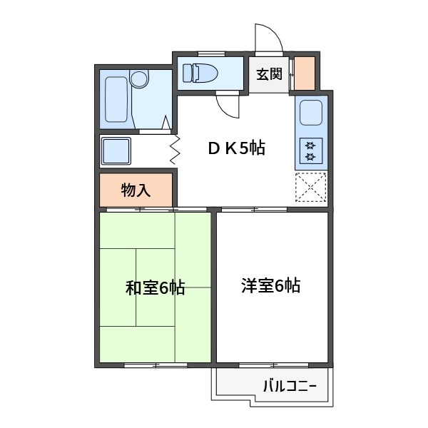 ミツウロコ王子第二マンション   間取り