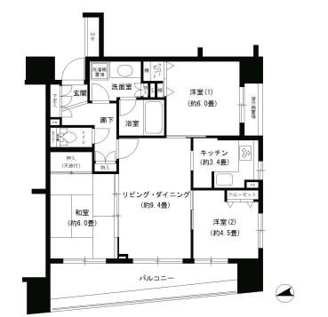 パークキューブ浅草田原町  間取り