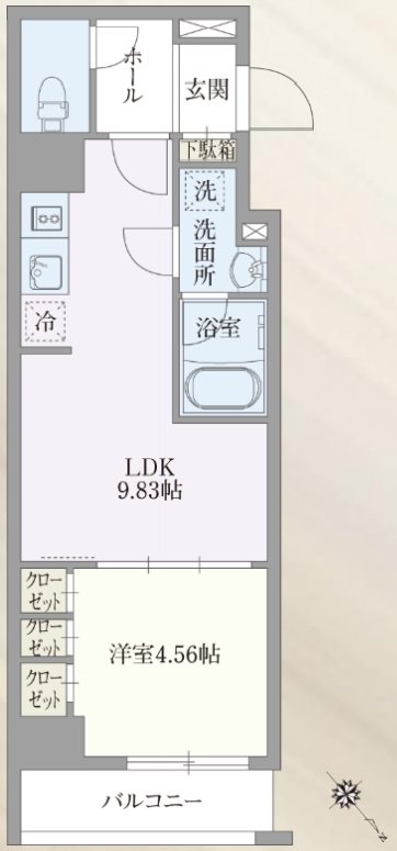 ベルエスパス箱崎 間取り