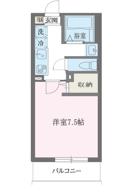 エルスタンザ東綾瀬DEUX 間取り