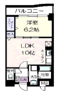 ラポール西大島ウエスト 間取り図