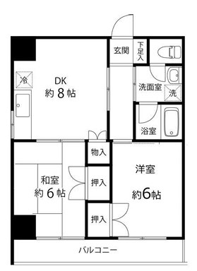 Ｔ&amp;rsquo;ｓ　ｇａｒｄｅｎ大島  間取り図