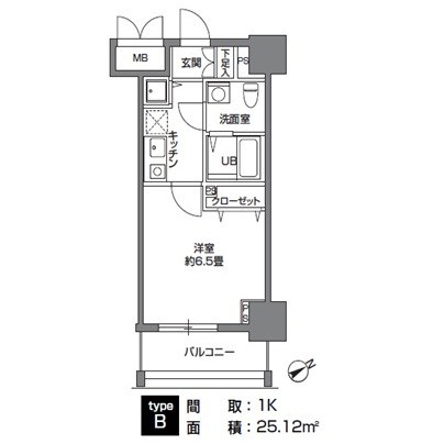 カスタリア三ノ輪  間取り