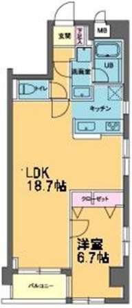 カスタリア入谷 間取り図