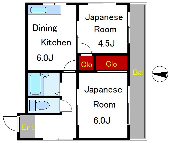 ハイツハイブリッジ 間取り